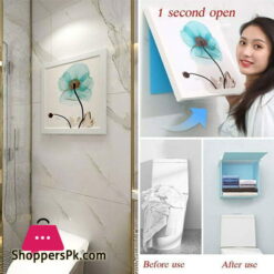 ShoppersPK Hidden Bathroom Locker Wardrobe Folding Storage Cabinet