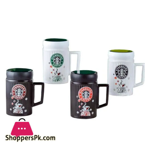 Starbucks Ceramic Coffee Mug with Cap 1Pc - MG-213