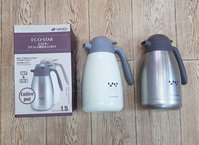 Tafuco Ecostar Series Stainless Steel Double Llayer Vacuum 1500 Ml Insulation Pot T-1151 Milky Yellow