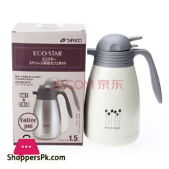 TAFUCO ECOSTAR Series Stainless Steel Double Llayer Vacuum 1500 ML Insulation Pot T-1151 milky yellow