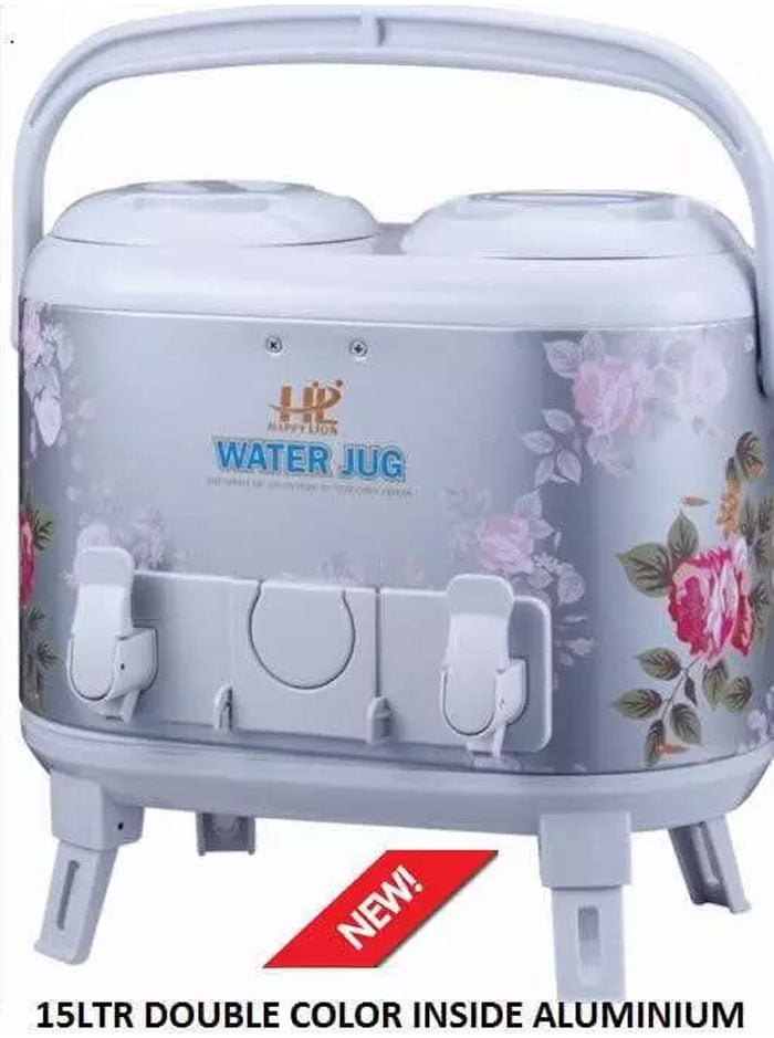 Water Cooler Twin 15 Liter Printed Body Aluminium Inner Imported Cooler