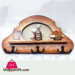 Wood Chef Design Wall Mounted Key Holder 6 Hook