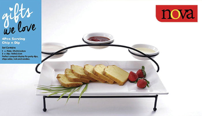 Nova 4 Pcs Serving Chip N Dip Hj20442A