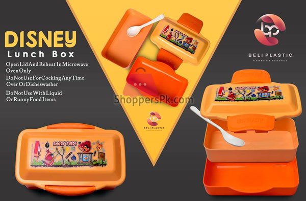 Angry Bird Lunch Box With Spoon