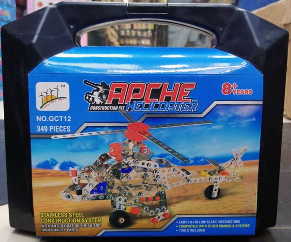 Apche Construction Set Helicopter 349 Pieces