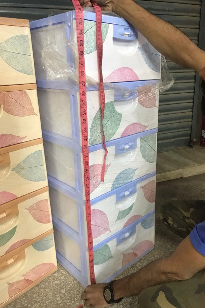 Baby Plastic Storage Drawer 5 Layer 3 Feet x 1.6 Feet