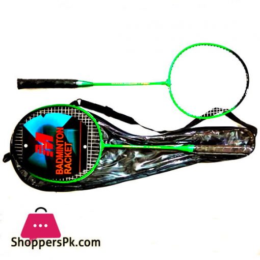 Badminton Racket Pair Green