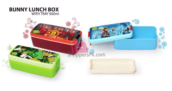 Bunny Lunch Box With Tray 550ML