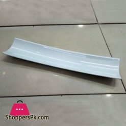 King Melamine Long White Serving Platter 12-Inch