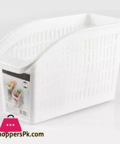 Compact Kitchen Organizer Plastic Basket Fruits Vegetable Storage Kitchen Organizer Fridge Organizer (Pack of 4)