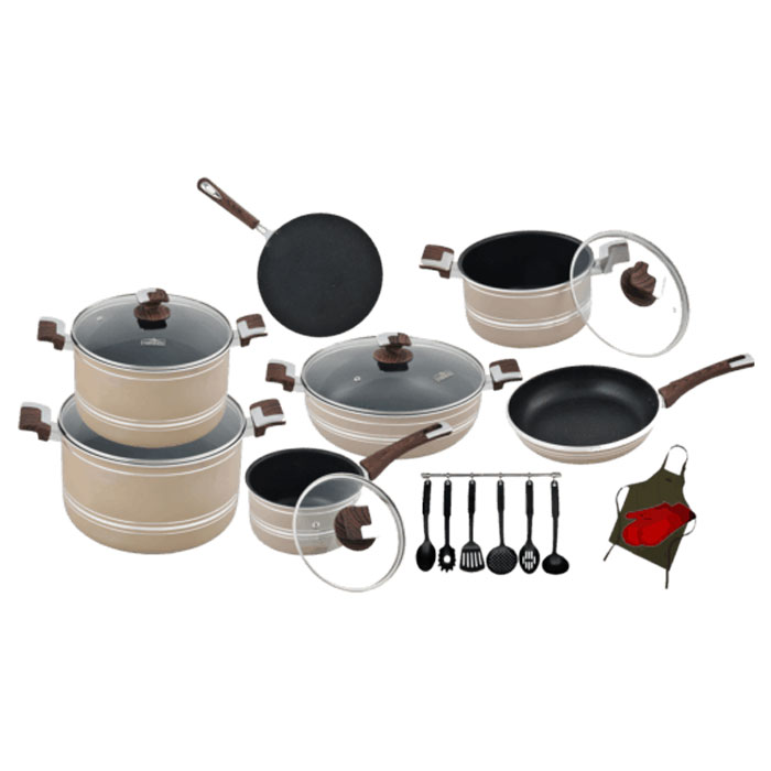 Domestic Marble Coating Jumbo Gift Set 21 Pieces