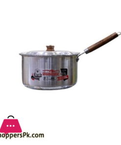 Domestic Sauce Pan With Lid Wooden Handle 8 Inch