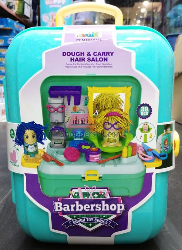 Dough &Amp; Carry Hair Salon Game Set 6 Dough &Amp; Carry Hair Salon Game Set