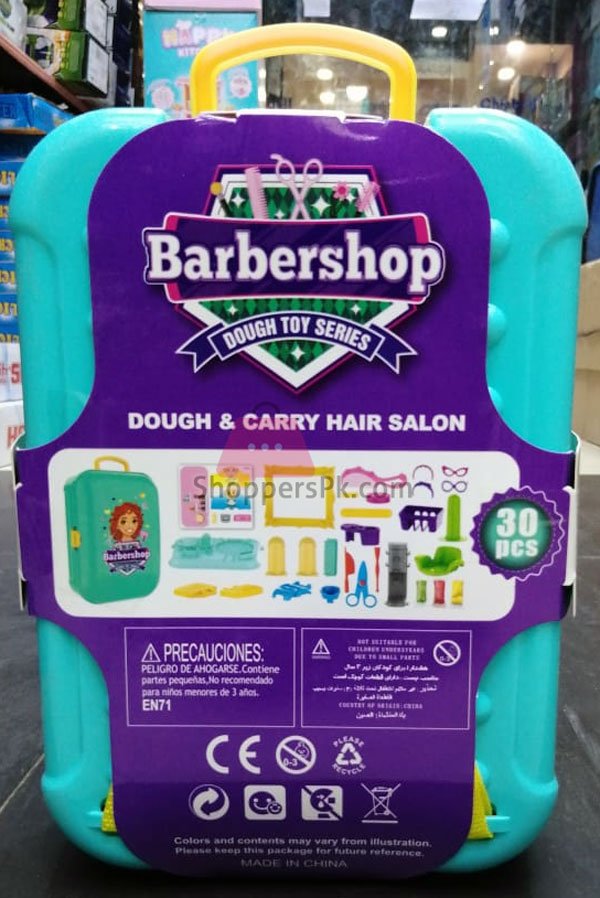 Dough &Amp; Carry Hair Salon Game Set 7 Dough &Amp; Carry Hair Salon Game Set