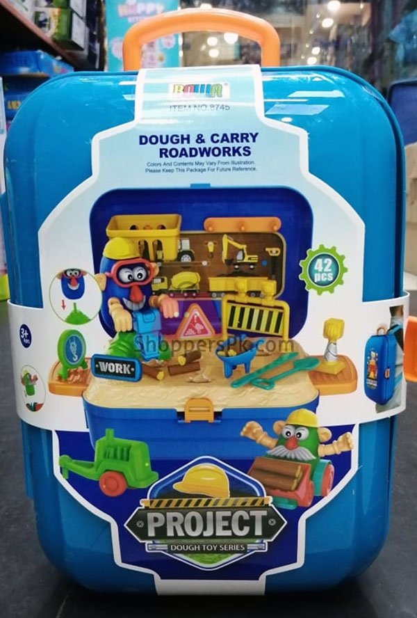 Dough &Amp; Carry Roadworks Game Set