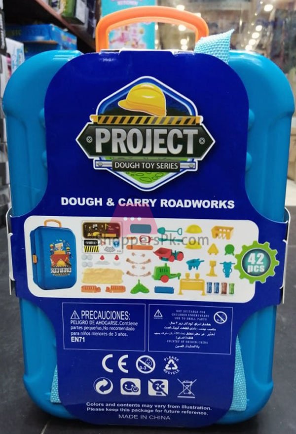 Dough &Amp; Carry Roadworks Game Set