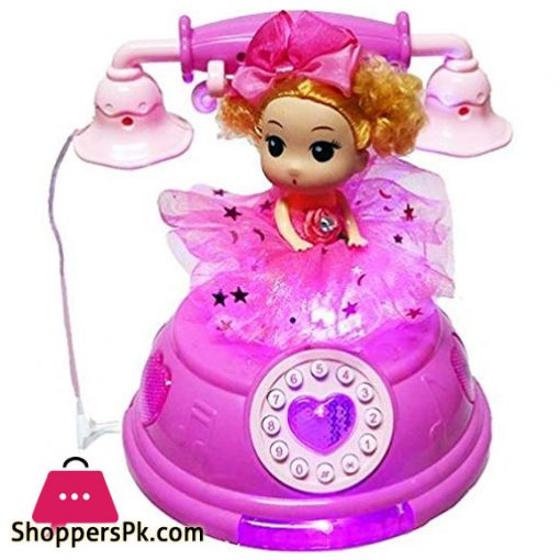 Dream Princess Colorful Glare Wonderful Music Dream Telephone with 3D Light