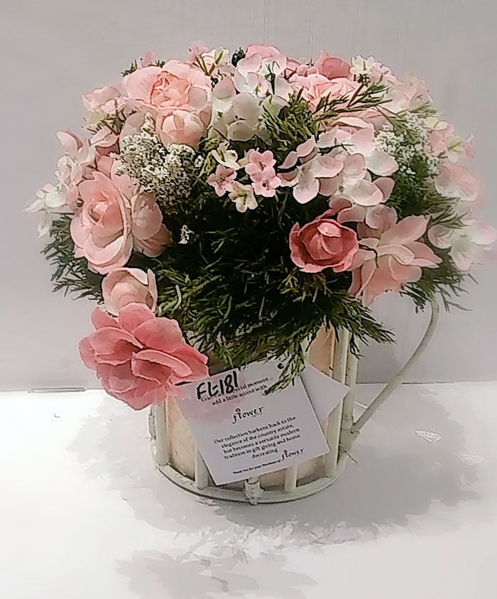 Flower Express Paradise Rose Design Rattan Planter Sri Lanka Made