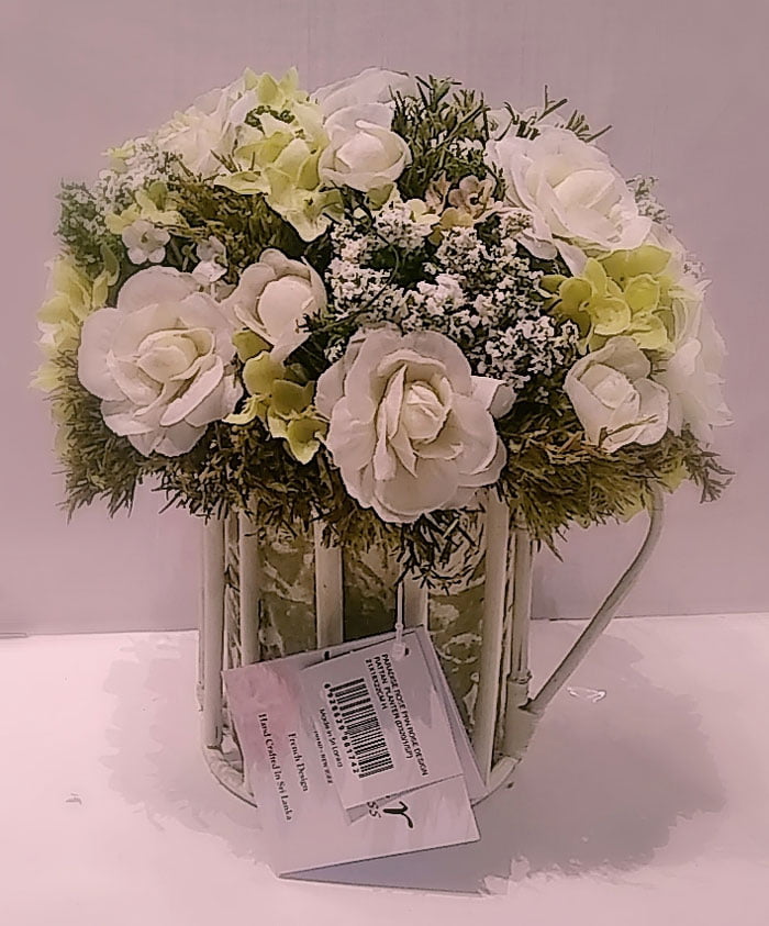 Flower Express Paradise Rose Design Rattan Planter Sri Lanka Made