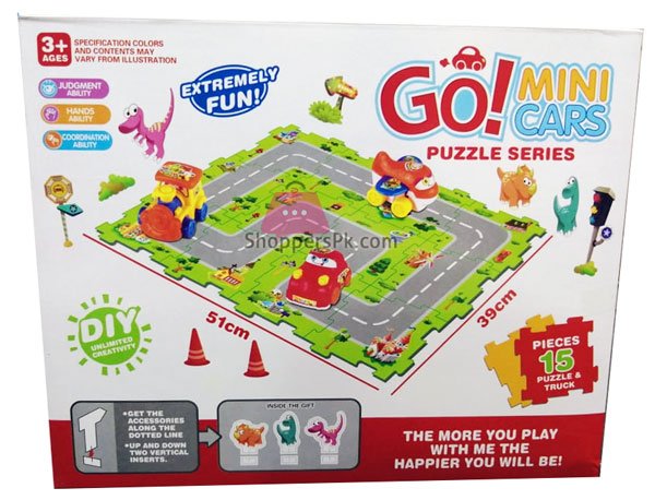 Go! Mini Cars Puzzle Series For Kid 15 Pieces
