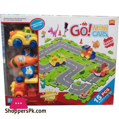 Go! Mini Cars Puzzle Series For Kid 15 Pieces