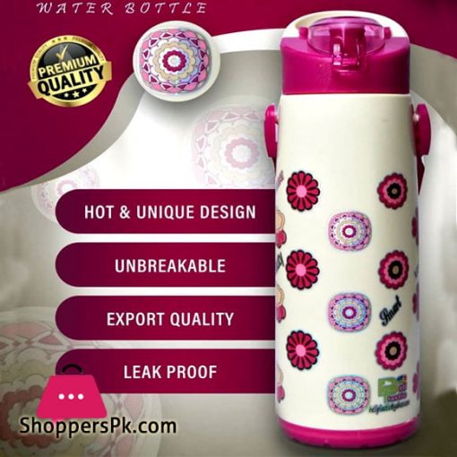 High Quality Flower Print Water Bottle