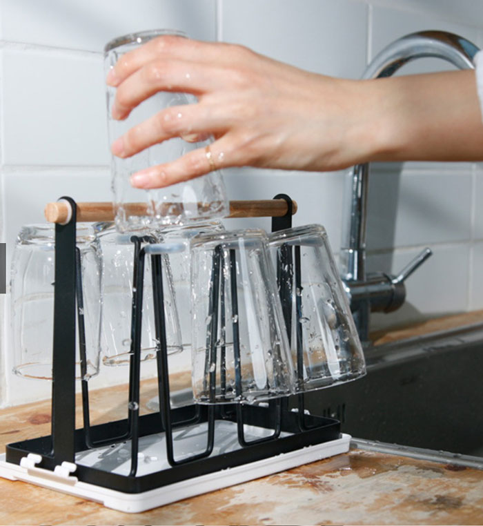 High Quality Wooden Handle Glass Stand 7 High Quality Wooden Handle Glass Stand