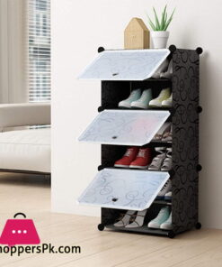 Intelligent Plastic Portable 3 Cube 6 Layer Cabinet – Shoe Rack