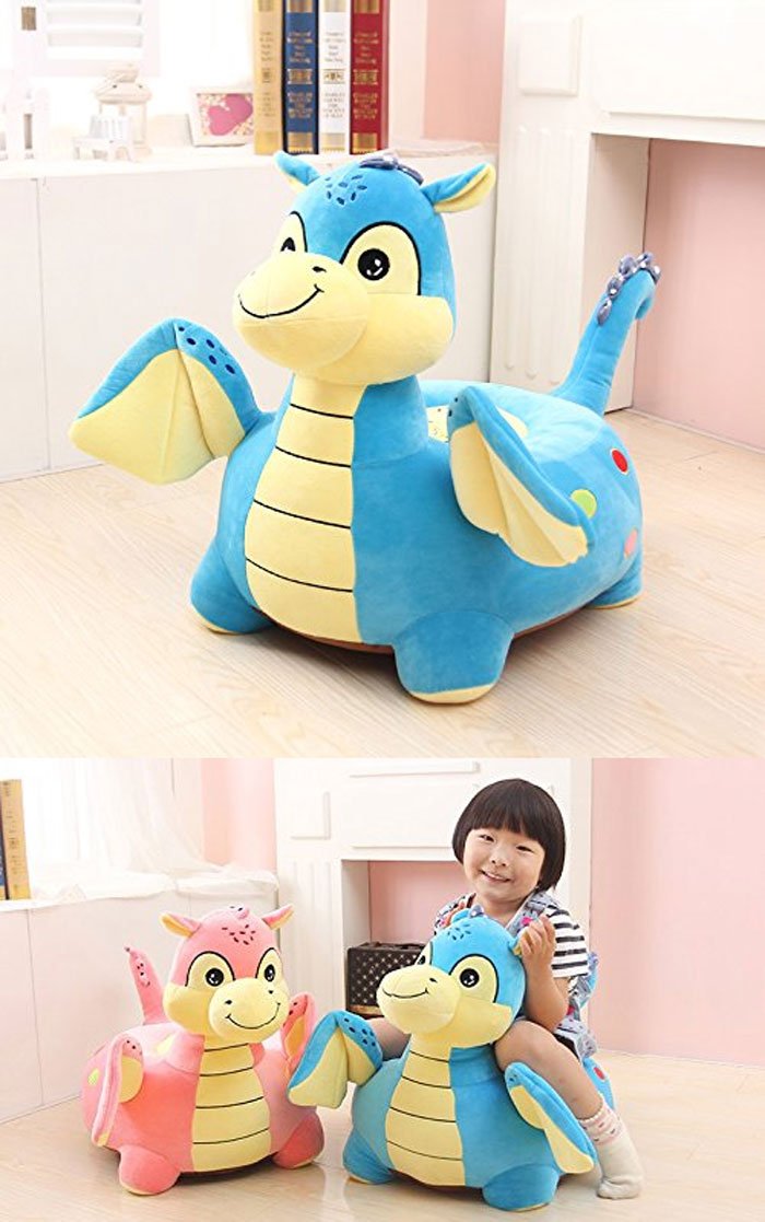 Kids Comfortable Plush Dragon Sofa Seat 2 - 8 Years Kids