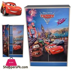 Kids Wooden Wardrobe 2 Door ( Cars )