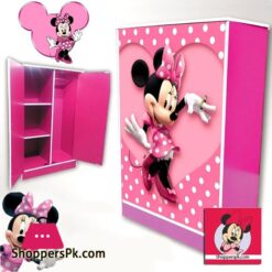 Kids Wooden Wardrobe 2 Door ( Minnie Mouse )