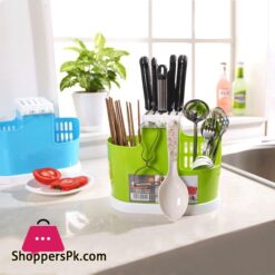Kitchen Spoon Chopsticks Fork Knife Draining Rack Storage Tool Holder Organizer