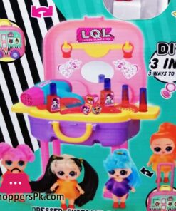 LQL Surprise dresser,Suitcase,Toy Car Set For Kid
