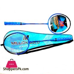 Million Gold Badminton Racket Pair