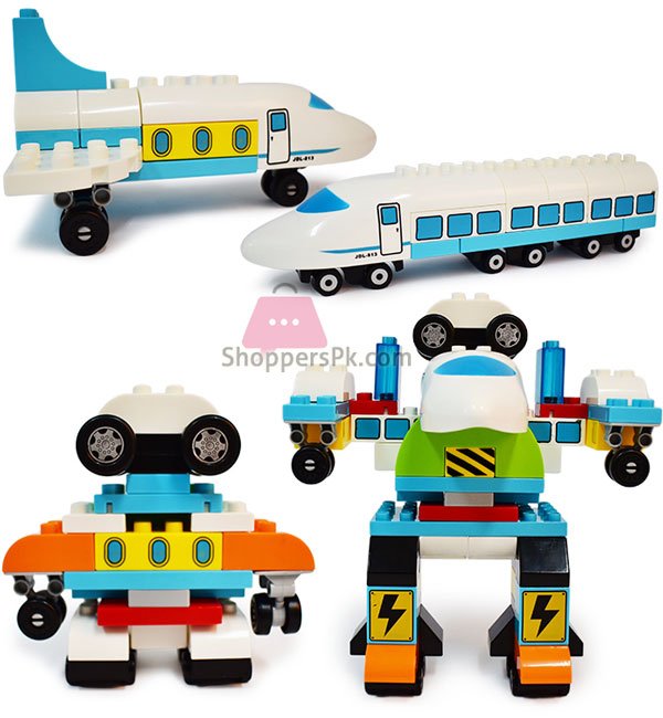 My Creative Blocks Space Deformation Robot And Bullet Train 71 Pieces