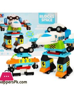 My Creative Blocks Space Deformation Robot And Bullet Train 71 Pieces