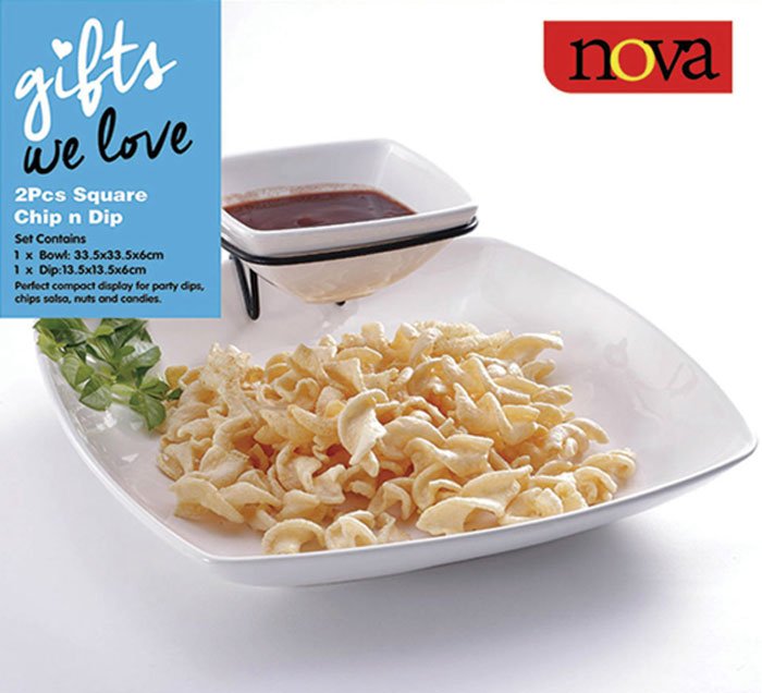 Nova 2 Pcs Square Chip &Amp; Dip Hj19360 4 Nova 2 Pcs Square Chip &Amp; Dip Hj19360