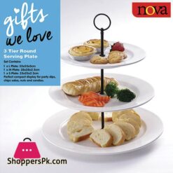 Nova 3 Tier Round Serving Plate HJ19660