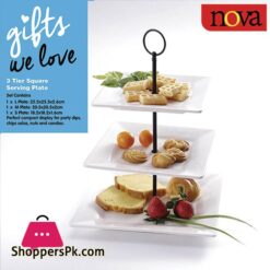 Nova 3 Tier Square Serving Plate HJ19658