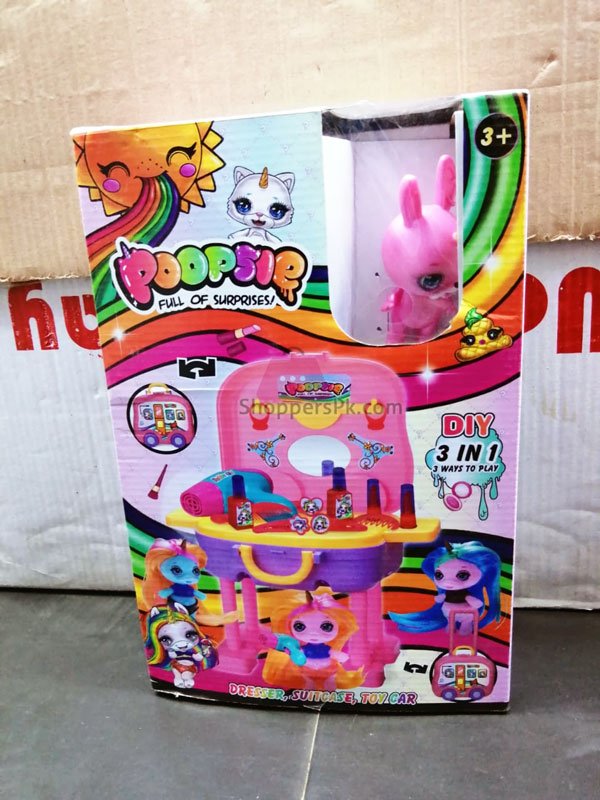 Poopsie Full Of Surprises Dresser,Suitcase,Toy Car For Kid