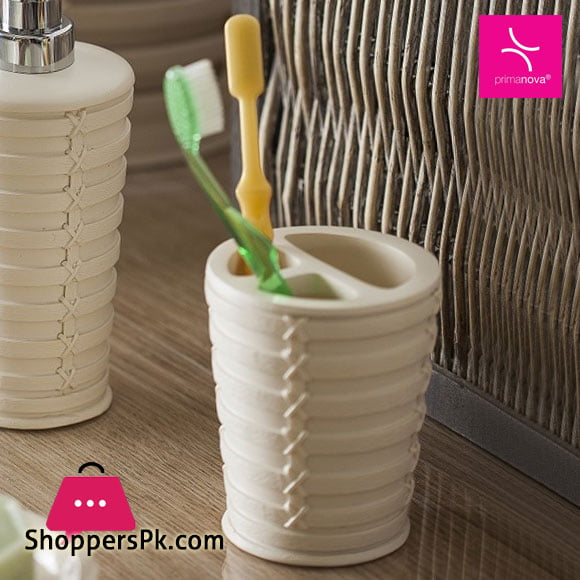 Primanova Palm Beige Toothbrush Holder Break-Resistant Resin Material Turkey Made D-15922 3 Primanova Palm Beige Toothbrush Holder Break-Resistant Resin Material Turkey Made D-15922