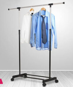 Single Pole Stainless Steal Clothes Rack