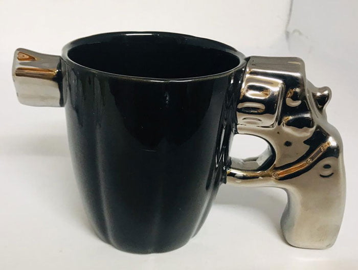 Revolver Gun Mug Ceramic 400 Ml