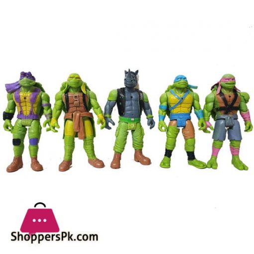 Set Of 4 Teenage Mutant Ninja Turtles And A Shredder