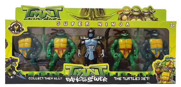 Set Of 4 Teenage Mutant Ninja Turtles And A Shredder