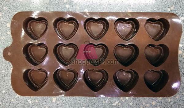 Silicone Chocolate Heart Mould Mb1