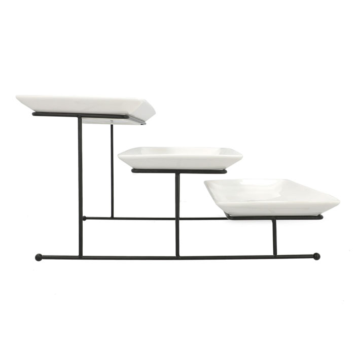 Symphony 3 Tier Rectangular Serving Dish #Sy4447