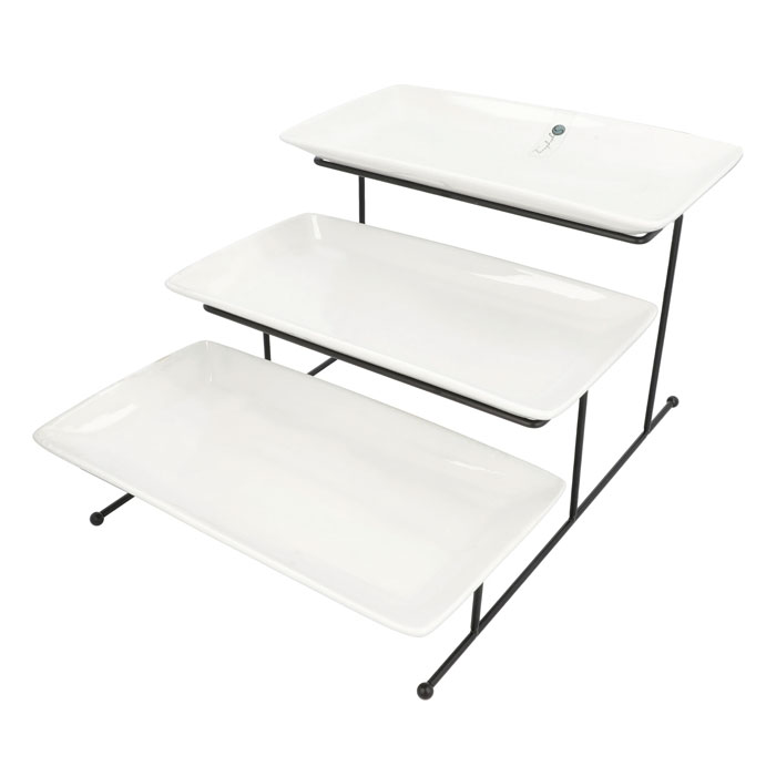 Symphony 3 Tier Rectangular Serving Dish #Sy4447
