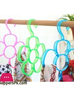 Acrylic Flower Style Scarf and Organizer Hanger 6 Hole