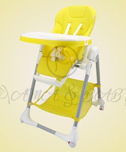 1014-B YELLOW PLAIN(19-2) ADJUSTABLE HIGH CHAIR-in-Pakistan